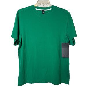 Lululemon Zeroed In Short Sleeve T-Shirt In Green Cotton Blend Men’s L NWT !